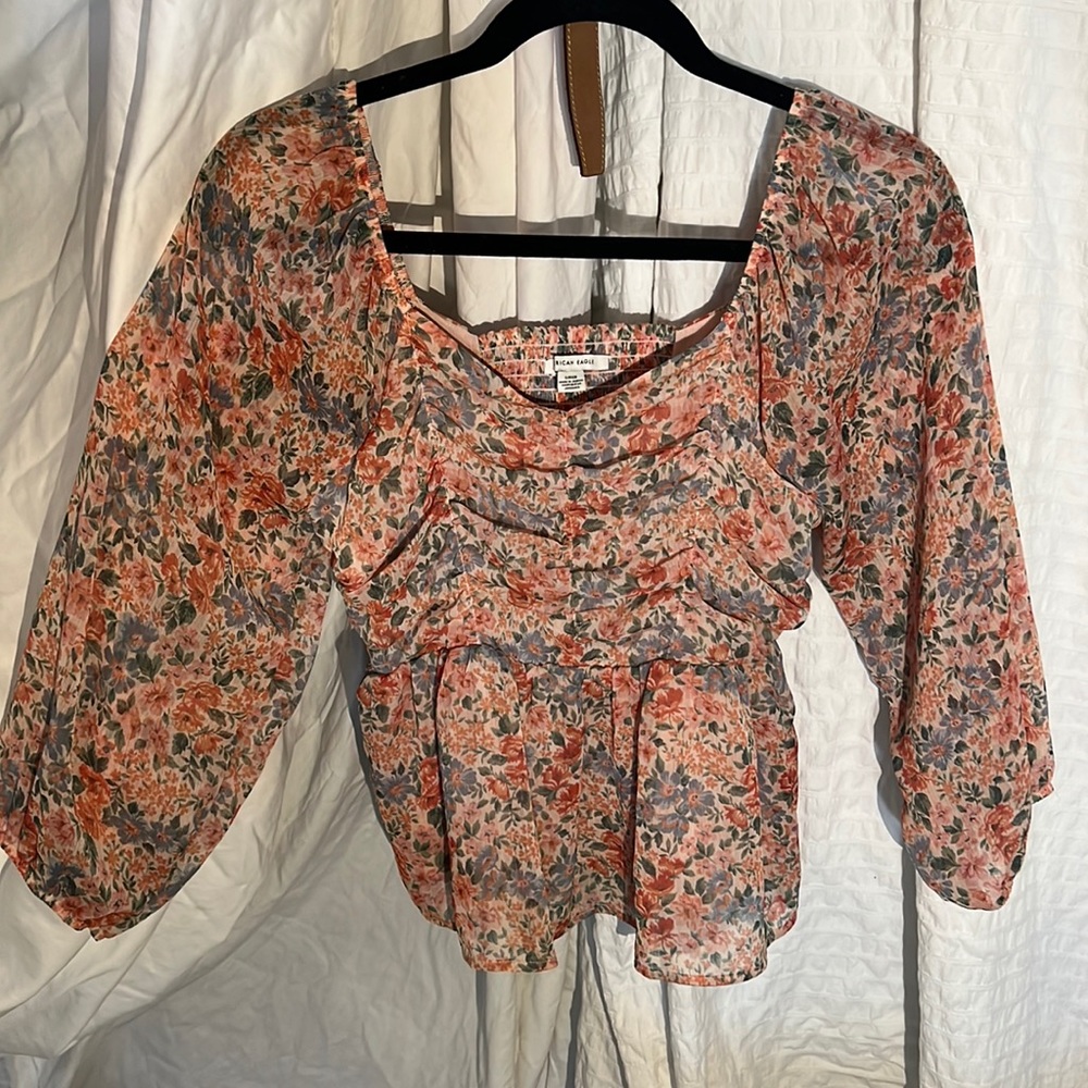 American Eagle Floral Top